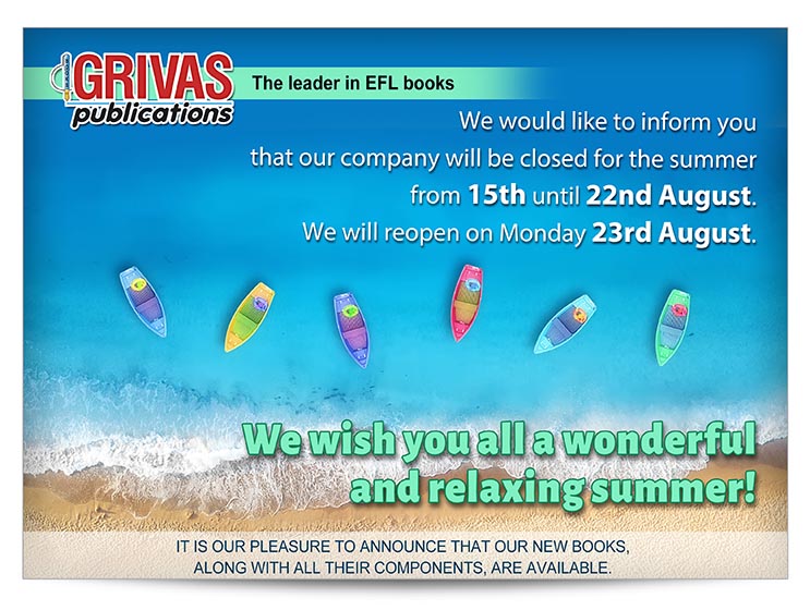 Grivas Publications Summer Holidays 2021
