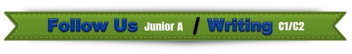 Follow Us Junior A and Writing C1/C2 header